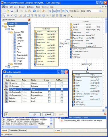 Click to view MicroOLAP Database Designer for MySQL 2.1.6 screenshot